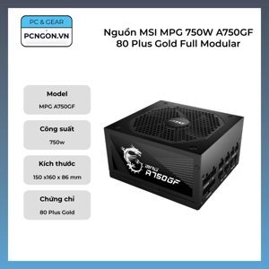 Nguồn MSI MPG A750GF 750W 80 Plus Gold
