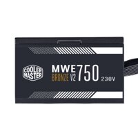 Nguồn PC Cooler Master MWE Bronze 750 V2 (750W, 80 Plus Bronze, Non‑Modular, ATX, Đen)