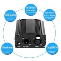 Nguồn Phantom 48V Hàng Chuẩn, Dùng Kết Hợp Mic PC K200, PC K320, SM8B. Điện Áp Cực Chuẩn, Không Nhiễu