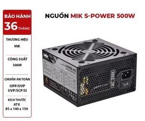 Nguồn - Power Supply MIK S-Power 500
