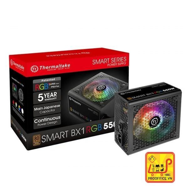 Nguồn - Power Supply Thermaltake Smart BX1 RGB 550W