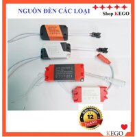 Nguồn, tăng phô, chấn lưu đèn LED âm trần, ốp nổi  4W --18,24 W , 3 chế độ màu, 1 màu - 9w jac dẹt-3 màu