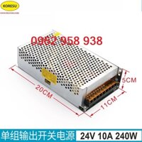 Nguồn tổ ong 24v 10A  240v, nguồn chuyển đổi điện 220v sang điện DC24v/