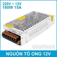 Nguồn tổ ong biến thế 220V ra 12V 15A 180W