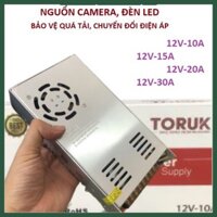 Nguồn Tổng Hãng TORUK Cho Hệ Thống Camera, Đèn LED: 12V-10A, 12V-15A, 12V-20A, 12V-30A