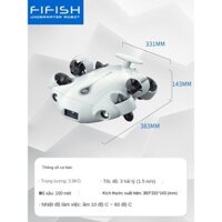 Nguồn Vây Fish V-EVO Máy Bay Không Người Lái Dưới Nước Chuyên Nghiệp 4K HD Máy Ảnh Trực Quan Cá Tìm Robot Chụp Thông Minh Điều Khiển Từ Xa Roboat Arm Submar