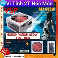 NGUỒN VISION 650W - FULL BOX Kèm dây nguồn