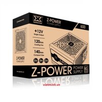 Nguồn Xigmatek ZPower 600 CTS 500W 80Plus new