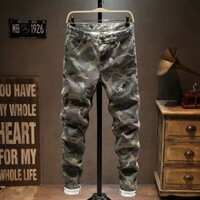 Ngụy Trang Quần Jean Nam Thu Đông Dạo Phố ins High Street Wash Ngoài Trời Thường Ngày Co Giãn Slim-fit Skinny Quần WTT2025.3.4