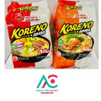[NGUYÊN ANH] Combo 5 Bịch Mì KORENO Jumbo Túi 1kg Vị Bò/Kim Chi (1 Bịch 10 Gói Nhỏ)