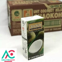 [NGUYÊN ANH] Thùng 12 hộp Nước cốt dừa Thái Lan Chaokoh 1L béo thơm, sánh mịn cho món chè hiện đại và sữa chua