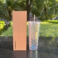 Nguyên Bản Hàn Quốc STARBUCKS Cốc Nữ Thần Ống Hút 3D Stereo Cá Cân Giao Hưởng Chuyển Đổi Nổi Nước Dung Tích Lớn Cà Phê