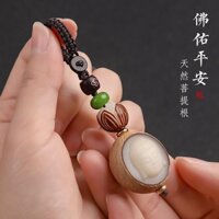 Nguyên Bản Hạt Bồ Đề Sen Xe Móc Khóa Mặt Dây Chuyền Guanin Maitreya Phật Đầu Tượng Móc Khóa Nam Nữ Hòa Bình Mặt Dây Chuyền 5.7