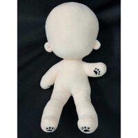 Nguyên bản màu đen in hình móng vuốt thêu chân dài cơ thể cao 25cm lông nhung Khỏa Thân búp bê Búp bê bông