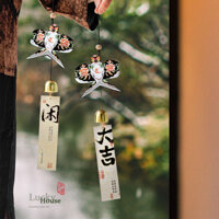 Nguyên Bản Phong Cách Trung Quốc Mini Nuốt Tự Làm Chuông Gió Đồ Trang Trí Nhà Trà Trang Trí Lối Vào Nhà Lễ Hội Mùa Xuân Phước Lành Đạo Cụ An Toàn pro