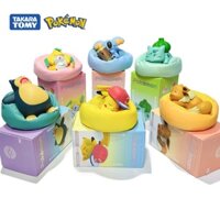 Nguyên bản Pokemon Sleeping Series Pikachu Jirachi Eevee Komala Snorlax Bulbasaur Anime Figures với Đồ chơi búp bê mô hình cơ bản sang trọng