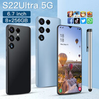 nguyên bản S22 Ultra Smartphone Điện thoại di động 6.7 inch màn hình 8+256GB giá rẻ sinh viên hỗ trợ wifi 5G chơi game