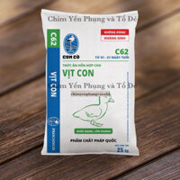 Nguyên bao 25kg Cám Con Cò C62 Thức ăn dinh dưỡng dùng cho vịt con từ 1 - 21 ngày tuổi