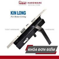 [Nguyên bộ khóa] Khóa Tay Gạt ĐƠN ĐIỂM Kinlong dùng cho cửa nhôm Xingfa Hệ 55 (Đen/Trắng/Xám)