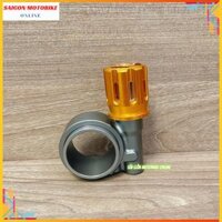 Nguyên Bộ Núm Tăng Chỉnh Phuộc HPA núm lớn xài phuộc Ohlins,RCB,Nitron... màu xám núm vàng bên trái