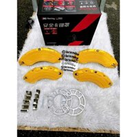 Nguyên Bộ Ốp Má Phanh Ô Tô Hợp Kim Nhôm CNC Nguyên Khối, Ốp Heo Bắt Pát Cao Cấp Theo Từng Xe, có 3 mầu Vàng ,Đỏ ,Xanh