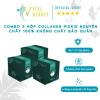 [NGUYÊN CHẤT 100%]COLLAGEN PIZKIE LÀM SÁNG DA, CHỐNG LÃO HOÁ, MỜ SẠM NÁM COMBO 3 HỘP