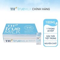 [NGUYÊN CHẤT] Thùng 48 Hộp Sữa Tươi Tiệt Trùng TH TrueMilk- Chính Hãng- 180ml