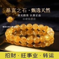 Nguyên Chất Tự Nhiên Sưu Tập Cấp Tóc Vàng Pha Lê May Mắn May Mắn Thịnh Vượng Sự Nghiệp Titan Pha Lê Vòng Tay Chuyển Nam Nữ Cặp Đôi Vòng Tay20241125