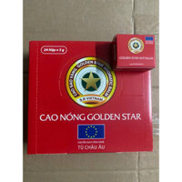 (NGUYÊN HỘP 24 HŨ) Cao Sao Vàng Golden Star 3g, Giảm Nhức Đầu Sổ Mũi Cảm Cúm
