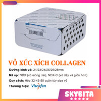 Nguyên hộp vỏ collagen làm lạp xưởng vỏ xúc xích collagen phi 21/23/24/25/26/27/28