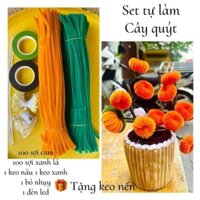 Nguyên liệu làm hoa kẽm nhung