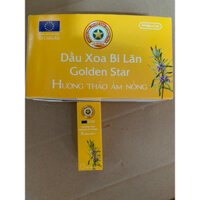 (nguyên lốc 10 chai) Dầu xoa bi lăn Golden Star 5ml - Hương thảo ấm nóng dễ chịu Xoa dịu vết côn trùng, muỗi đốt