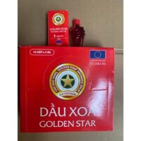 (nguyên lốc 16 chai) dầu gió Dầu Xoa Golden Star Giảm Cúm Nhức Đầu Sổ Mũi - Thương Hiệu Cao Sao Vàng Golden Star