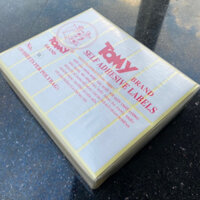NGUYÊN LỐC 25 xấp nhãn có lớp keo tự dán Tomy A5 113 114 115 116 117 118 119 120 121 122 123 124 Giấy decal in mã vạch
