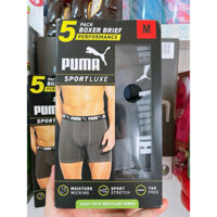Nguyên set 5 quần lót nam dạng boxer Puma Performance Sport Luxe Boxer của Mỹ.