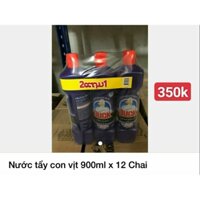 (nguyên thùng 12 chai) Nước Tẩy Con Vịt DUCK 900ml