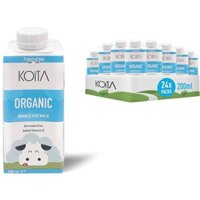 [NGUYÊN THÙNG 24 HỘP] Sữa tươi nguyên kem hữu cơ KOITA cho bé từ 1 tuổi (24 x 200ml)