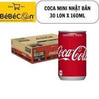 [NGUYÊN THÙNG] Coca Mini Nhật Lon 160ml thùng 30 lon