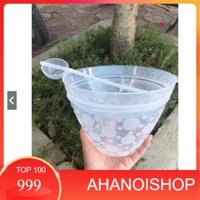 [NH] Bộ bát ướp lạnh rượu bằng nhựa an toàn cho sức khỏe(kèm gáo múc) chấm bi