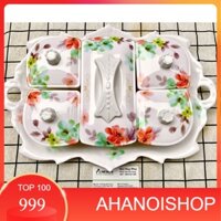 [NH] Hộp đựng bánh kẹo mứt Tết đẹp bằng nhựa phíp chữ nhật đẹp cao cấp