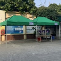 Nhà bạt di động 2mx3m, lều bạt bán hàng đa năng sản xuất tại Việt Nam