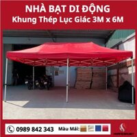 Nhà Bạt Xếp 3X6M Chân Thép | Cho Thuê Lều Bánh Ú