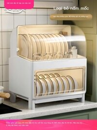 Nhà Bếp 2 Lớp Tủ Bát Đũa Hộp Bảo Quản Nhựa Có Nắp Đậy Bát Bát Bát Có Giá Để Đồ Giá Để Đồ