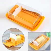 Nhà bếp Hộp bơ di động gia đình trong suốt Phô mai Case Sandwich Bữa trưa Cắt hộp đựng thực phẩm với nắp niêm phong