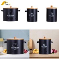 Nhà Bếp Rau Bảo Quản Thiếc Jar Farmhouse Kim Loại Vintage Eo Lỗ Bảo Quản Hộp Đựng Cho Mặt Bàn Trang Trí Thức Ăn Nhà