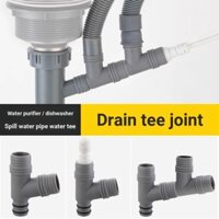 Nhà Bếp Rửa Rau Chậu Cống Phụ Kiện Máy Lọc Nước Bồn Rửa Đơn Máy Rửa Bát Nhà Bếp Nhỏ Kho Báu Ống Thoát Nước Hai Trong Một Khớp Ba Chiều