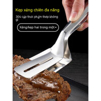 Nhà bếp thêm dày thép không gỉ thìa chiên kẹp, chiên cá, bít tết xẻng, bánh pizza đa chức năng