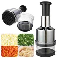Nhà bếp Trái cây không gỉ Salad Rau củ Hành tây Máy ép cầm tay Máy cắt lát