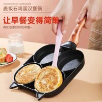 nhà bếpnồi chiên không dầu Chảo ăn sáng chảo chống dính chảo chống dính khuôn bốn lỗ