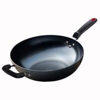 nhà bếpnồi chiên không dầu Chảo chống dính Wok, chảo sắt lớn kiểu cũ không tráng, chảo